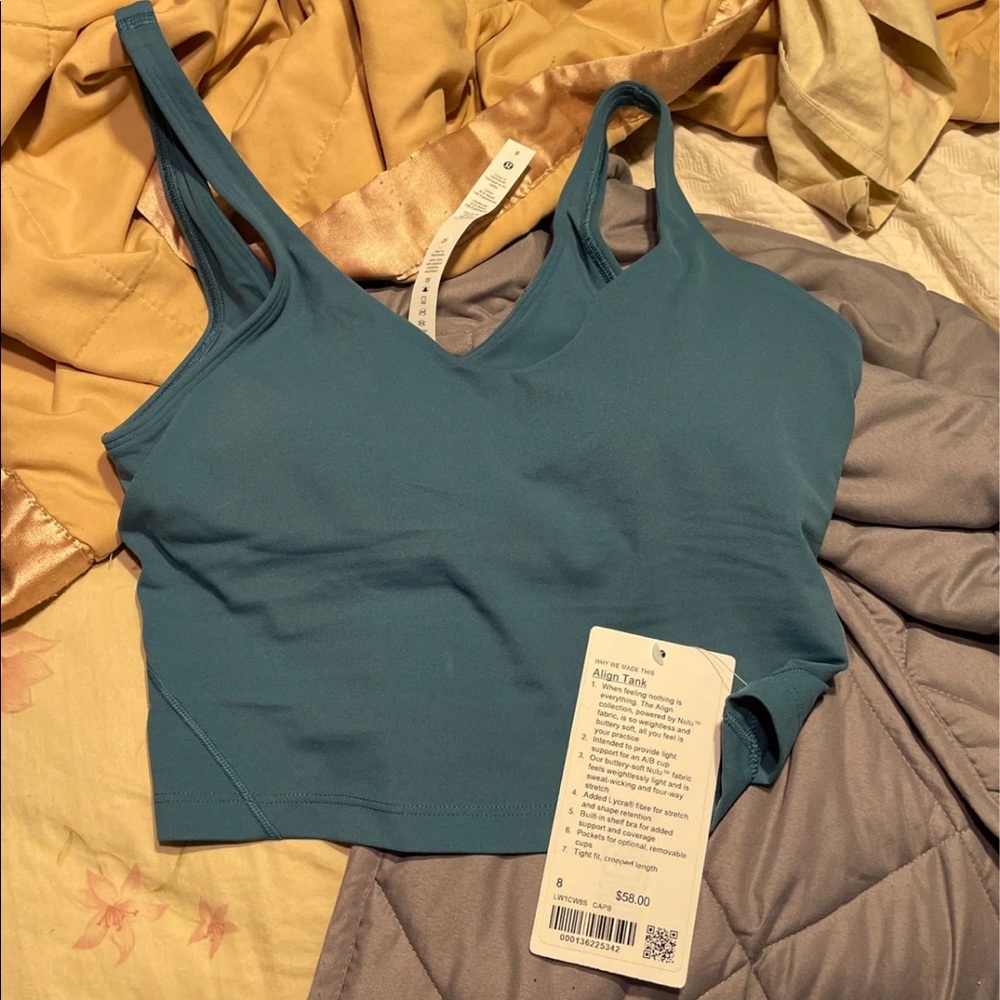 Lululemon NWT Align Tank Size 8 Capture Blue